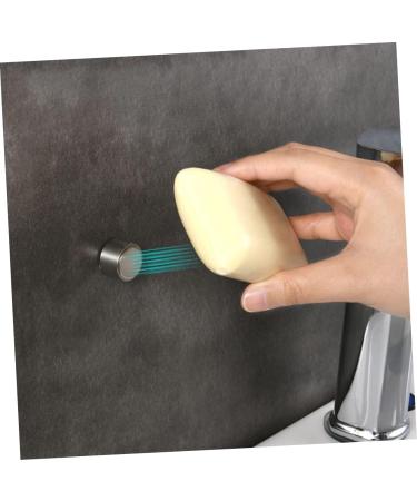 Amosfun 12 Pcs Magnetic Soap Holder Magnetic Soap Dish Holder for Soap Magnetic Holder Soap Support Wall Soap Holder Shower Soap Container Bath Soap Household Stainless Steel - Buy Online on GoSupps.com