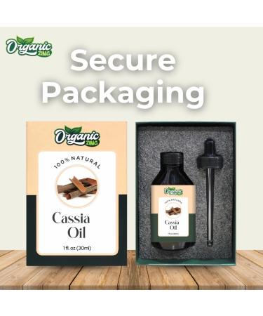 Organic Zing Cassia (Cinnamomum Cassia) Oil | Pure & Natural Essential Oil for Hair Care Massage Aroma & Diffuser - 30ml/1.01fl oz - Buy Online on GoSupps.com