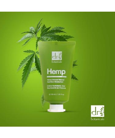 Dr Botanicals Natural Hemp Infused Natural Nutrition Moisturiser with Cocoa Butter Hemp Seed Oil 30ml - Buy Online on GoSupps.com