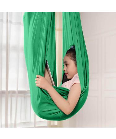 Children's Sensory Full Body Socks for Autism | Stretchy Breathable Body Sox for Stress Reduction | 280x100cm Dark Green - Buy Online on GoSupps.com