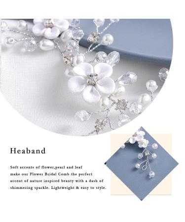 Yean Bride Wedding Headband - Crystal Pearl Hair Vine for Women and Bridesmaids - Buy Online on GoSupps.com