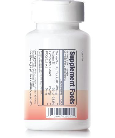 CFD Super-Sorb Q 200mg CoQ10 & Ubiquinol - Fertility Support Supplements (60 Softgels) - International Shipping Available - Buy Online on GoSupps.com
