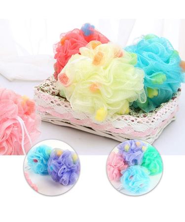 Buy 8pcs Sponge Bath Ball Shower Pouf - Mesh Bath Scrubber & Loofahs for Comfortable Bathing | International Shipping - Buy Online on GoSupps.com