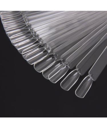 AHIER Nail Swatch Sticks - 100 Pack | Fan-shaped False Nail Art Tips for Gel Polish Display & Practice - Buy Online on GoSupps.com