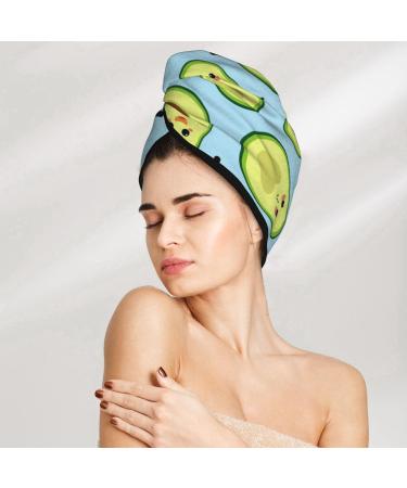 Avocado & Hearts Microfiber Hair Towel | Soft Super Absorbent Quick Dry Wrap for Long Curly & Thick Hair - Coral Velvet - Buy Online on GoSupps.com