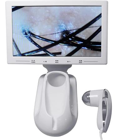 Skin Diagnostic Hair Analyzer, 11 Inch LCD Display Scalp Hair Follicle Skin Analyzer, 200X Scalp Health Detection Instrument, Hair Health Detection