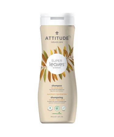 ATTITUDE Hair Shampoo  EWG Verified  Plant- and Mineral-Based Ingredients  Vegan and Cruelty-free Beauty and Personal Care Products  Volumizing  Soy Protein and Cranberries  16 Fl Oz Soy Protein & Cranberries 16 Fl Oz (P...
