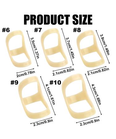 SAREAL Oval Finger Splint - Set of 5 - Arthritis Support & Protection for Trigger Finger, Thumb - Stabilizer Brace for Middle, Pinky, Ring Finger - Sizes 6-10 - Buy Online on GoSupps.com