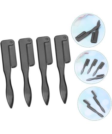 Mipcase 4pcs Stainless Steel Eyelash Comb & Eyebrow Brush Set - Portable Grooming Tools for False Lashes & Eyelash Mascara - Ideal Mini Lash & Brow Comb - Buy Online on GoSupps.com