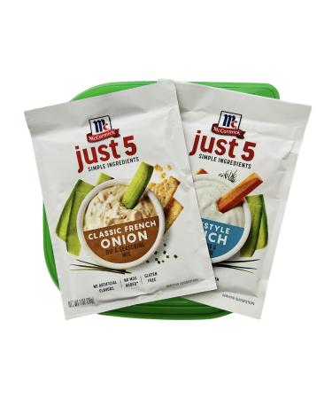 McCormick French Onion Dip & Ranch Dip / Dressing Seasoning Mix Bundle: Includes 1 Packet French Onion Dip & Seasoning Mix 1 Packet Ranch Dip Dressing Seasoning Mix & 1 Leftover / Storage Container - Buy Online on GoSupps.com