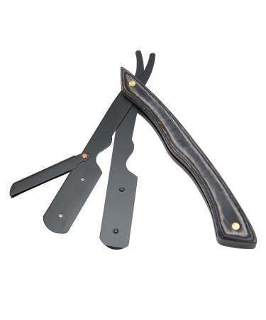 ZJchao beard clad holder made of stainless steel - professional foldable and manual barber Straight Edge Bartschneider -Rack for precise shaving and excellent results