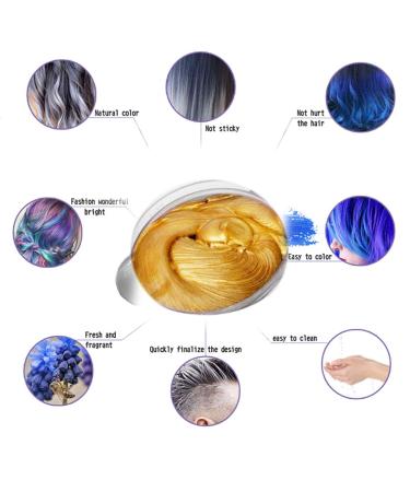 Hair Color Wax - Natural Matte Gold Hairstyle for Party Cosplay & Halloween - International Shipping - Buy Online on GoSupps.com
