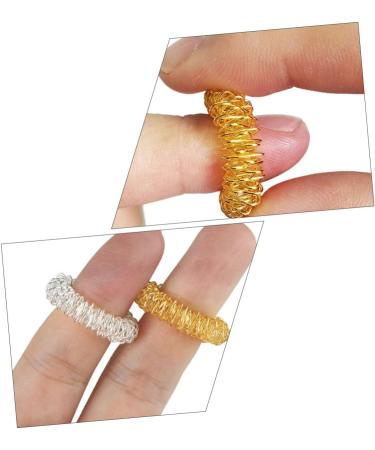 Tovinanna 10-Piece Finger Massage Acupressure Ring Set - Sensory Fingertip Massage Devices for Relaxation & Wellness - Buy Online on GoSupps.com