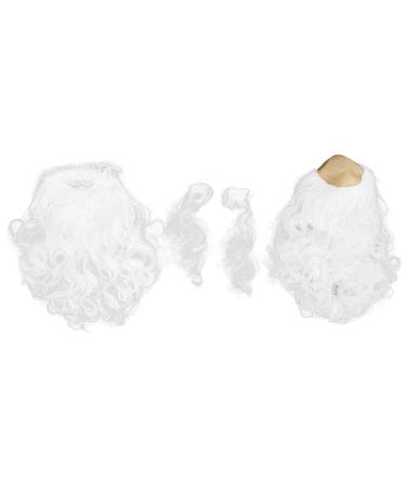 Ensemble perruque blanche barbe longue boucl e costume d'Halloween fausse moustache amusante faux moustaches sourcils nains blancs accessoires de f te de No l