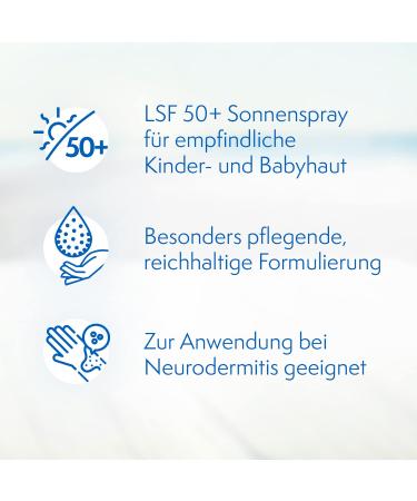 Ladival Children Sun Protection Spray LSF 50+ | Perfume-Free Waterproof 200 ml | Safe & Gentle for Kids - Buy Online on GoSupps.com