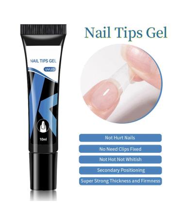 Solid Nail Gel Glue for Press On Nails Nail Glue Extra Strong Gel Nail Glue for Nail Extensions Strengthening Strong Nail Glue Rhinestone Glue Gel Nail Bond Glue for False Nails Nail Extension Glue - Buy Online on GoSupps.com