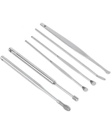 Aatraay Cleang Ear Wax Removal 6Pcs Set Stainless Steel Ear Wax Pickers with Box - Buy Online on GoSupps.com