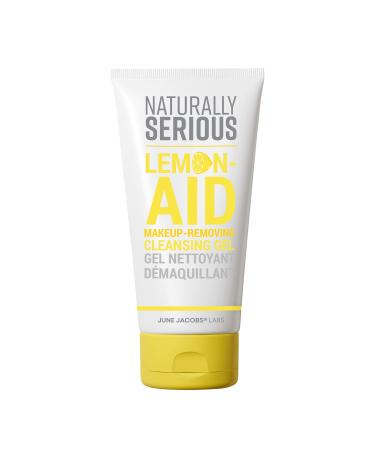 Naturally Serious | Lemon-Aid Makeup-Removing Cleansing Gel Vitamin C Cleanser Makeup-Removing Cleanser Gel Cleanser For Oily Skin Vegan Skincare Cruelty-Free Skincare 4 Fl Oz (Pack of 1)