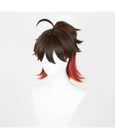 Gaming Cosplay Wig Genshin Impact Women Costume Red & Black Hair for Men Cos Party Halloween Christmas(Gaming) - Buy Online on GoSupps.com