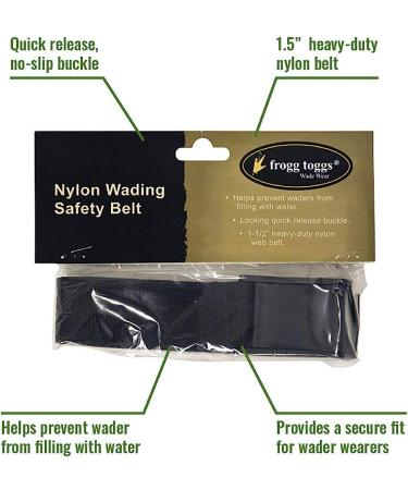 Frogg Toggs Wading Belt - Black, Adjustable | Shop Now for Secure Wading - Buy Online on GoSupps.com