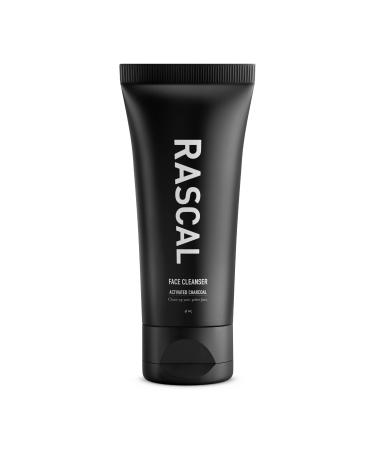 Rascal Men's Face Cleanser - Face Wash for Men Deep Cleansing Men's Face Wash with Activated Charcoal and Orange Peel Oil to Cleanse Pores Tone Skin and Provide a Refreshing Natural Scent - 4 Oz