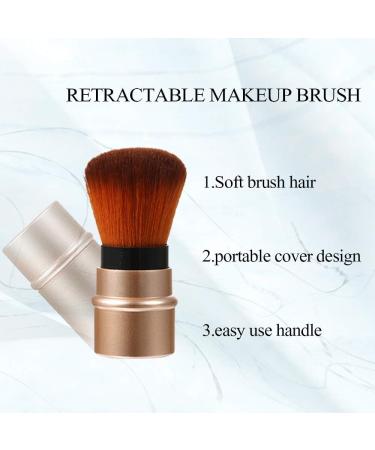 Vtrem 3PCS Kabuki Foundation Brush Retractable Red Black Brown Professional Travel Brushes Blush Foundation brush Makeup Brush Set Blush Brush Red/Black/Brown - Buy Online on GoSupps.com