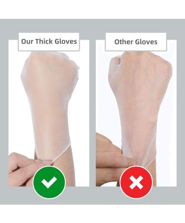 100PCS Large Disposable Medical Clear Vinyl Exam Gloves - Latex-Free & Powder-Free | Oh! Trendy Industrial Gloves - Buy Online on GoSupps.com