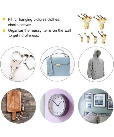 125 pcs Picture Hangers  Heavy Duty Picture Hanging Kit with Nails  Professional Picture Hanging Kit on Wooden/Drywall for Canvas  Office Pictures  Clock  House Decoration  Holds 10-100 lbs - Buy Online on GoSupps.com