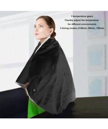 Heated Wrap Blanket Electric Heating Back Wrap with Soft Velvet 3 Temperature Levels & 3 Time Modes for Cozy Winter Comfort - Buy Online on GoSupps.com