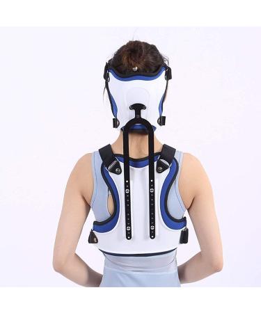SAFWEL Neck Brace Collar - Adjustable Cervical Neck Traction Device for Pain Relief & Back Straightening - Buy Online on GoSupps.com