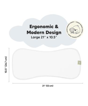 KeaBabies Organic Burp Cloths - Soft White 5 Pack | Baby Essential - Buy Online on GoSupps.com