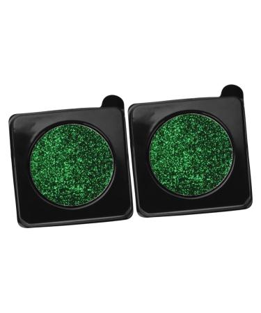 Beavorty 2pcs Glitter Eyeshadow Palette green glitter eyeshadow green eye makeup eye shadow for women flash
