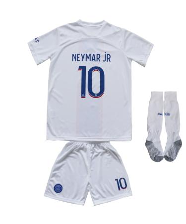 MJGUYS Youth for Boys/Girls Sportswear Soccer 10 Neymar Soccer Jersey/Shorts/Socks Youth Sizes Third 28 (10-11 Years)
