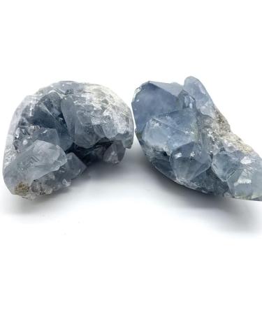 Natural Crystal 1pc Small Size Natural Blue Celestite Crystal Cluster Raw Stones Ornaments Crystal Stones Purification Gifts Ore ERBDRGAZ - Buy Online on GoSupps.com