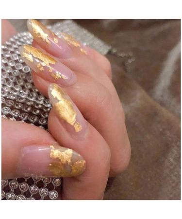 12Grid Gold Glitter Flakes DIY Nail Art Decorations Nail Gold Foil Irregular Aluminum Sequins Ultra-thin(CB03) - Buy Online on GoSupps.com