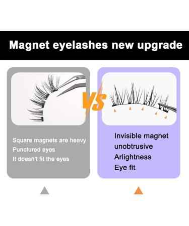 Magnetic Eyelashes Natural Look Magnetic Lashes with Applicator Reusable Magnetic Eyelashes No Glue Magnetic Lashes Natural Magnetic Eyelashes without Eyeliner Magnetic Eyelashes with Applicator - Buy Online on GoSupps.com