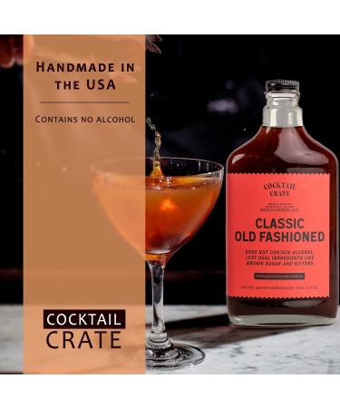 Cocktail Crate Old Fashioned Mixer | Handcrafted Award-Winning Craft Syrup with Aromatic Bitters & Demerara Sugar | 3-Pack 12.7 Fl Oz - Premium Mixer for Classic Cocktails - Buy Online on GoSupps.com