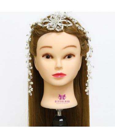 Neverland 30 Brown Real Hair Practice Head - Ideal Hairdressing Training for Kids | International Shipping - Buy Online on GoSupps.com