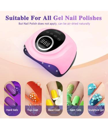 248W UV LED Nail Lamp with 60 LED Beads | 4 Timer Auto Sensor, LCD Touch Screen | Professional UV Light Nail Dryer for Gel Polish | Salon & Home Use - Buy Online on GoSupps.com
