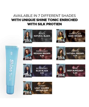 B.blunt Salon Secret High Shine Creme Hair Colour - Chocolate Dark Brown 3 100g + Shine Tonic 8ml | International Shipping Available - Buy Online on GoSupps.com