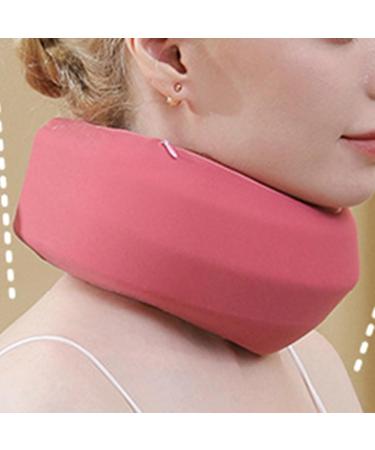 Demaxiyad Halskrause | Soft Adjustable Neck Support Collar for Vertebral Relief - Foam & Fragrance - Pink - Buy Online on GoSupps.com