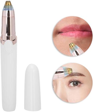 Eyebrow epilator Painless hair removal Facial epilator with LED light Small and portable cuts nose and ear hair for Removing hair from small body parts(white) - Buy Online on GoSupps.com