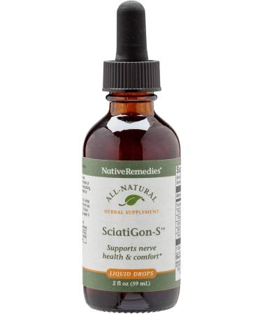 NativeRemedies SciatiGon-S - All Natural Herbal Supplement for Sciatic Nerve Comfort - 59 mL Sciatigon-s 1pk - Buy Online on GoSupps.com