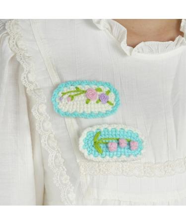 hgnxa Hair Clips -Crochet Hair Pins Baby Girls Knitted Hairgrips Handmade Hair Barrettes Crochet -Gift for Beginners - Buy Online on GoSupps.com