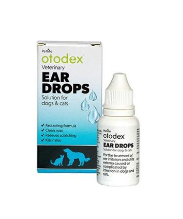SIPW Otodex Cat and Dog Ear Drops - kills mites removes wax 14ml (Otodex Ear Drops)