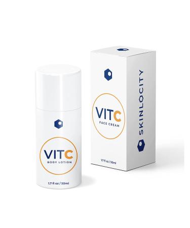 Skinlocity VIT C Face Cream - Hydrating Vitamin C Lotion with Aloe & Natural Oils for Healthier Skin - International Shipping Available - Buy Online on GoSupps.com