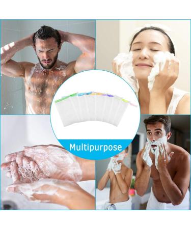 8 Pieces Soap Net Bag with 5 Pack Suction Hook Mesh Soap Saver Bags Soap Pouch Double Layer Foaming Net with Drawstring for Foaming Drying Soap - Buy Online on GoSupps.com