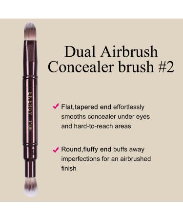 MOGILAN Dual Concealer Brush - Retractable Under Eye Makeup Brush for EyeShadow & Concealer Blending - Buy Online on GoSupps.com