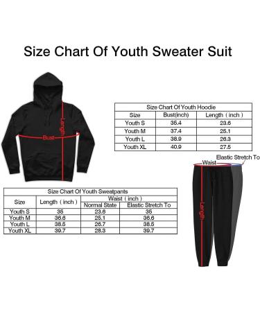 Earlean Youth 2 Piece Outfit Set | Pullover Hoodies and Sweatpants | Jogging Tracksuit | Small A3pink - Buy Online on GoSupps.com