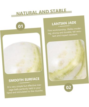 Gleavi Gymnastics Ball Set - Acupressure Forearm Handle & Baoding Balls for Strength Training | Portable Meditation Fitness Balls - Perfect Gift for Seniors | Lantian Jade - 3.5x3.5cm - Buy Online on GoSupps.com